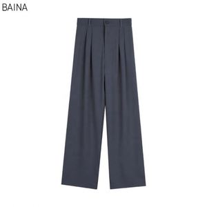 Pantalon ample taille haute décontracté d'été pour femme, coupe large et fluide, effet amincissant - Product Image 4