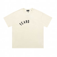 T-shirt unisexe à manches courtes en coton 100% tricoté, style campus essentiel, coupe oversize, motif lettres, style américain urbain