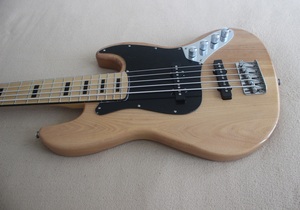Weifang Rebon-guitarra eléctrica de <span class=keywords><strong>bajo</strong></span>, <span class=keywords><strong>5</strong></span> <span class=keywords><strong>cuerdas</strong></span>, ashwood JB, con color madera - Product Image 5