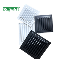 Grille extérieure en aluminium pour CVC, résistante aux intempéries, avec grille de ventilation anti-pluie et maille pour l'admission et l'évacuation de l'air