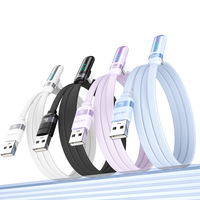 Kabel data pengisian daya cepat, kabel usb tipe-c, sudut kanan, tampilan Digital, kabel data pengisian daya cepat untuk manajemen & aksesori ponsel