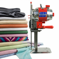 Machine de découpe de tissu à couteau droit, machine de découpe de jean, ciseaux électriques automatiques pour la coupe et l'arrondissage du tissu, pour le coton