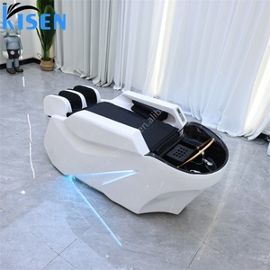 Fauteuil de lavage de cheveux Kisen Cool Salon Furniture avec lumière LED, garantie d'un an, très populaire, pour spa capillaire - Product Image 3