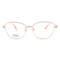 Monture de lunettes optiques en métal inoxydable, matériau en alliage, légère, pour myopes