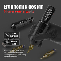 Machine à tatouer rotative sans fil, faible bruit, pistolet professionnel avec aiguilles à cartouche pour studio et salon