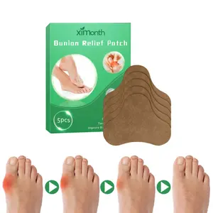 Nuovo prodotto health care bunions relief patch pads 5 pz/scatola elimina le cisti articolari ed edema cerotto per alleviare il dolore dell'alluce del piede