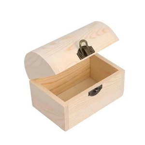 <span class=keywords><strong>Coffre</strong></span> au trésor en <span class=keywords><strong>bois</strong></span> non fini avec couvercle arrondi, boîte en <span class=keywords><strong>bois</strong></span> de pin avec couvercle à charnières, mini <span class=keywords><strong>coffre</strong></span> au trésor en <span class=keywords><strong>bois</strong></span> - Product Image 1