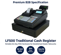 Caja Registradora Electrónica Longfly con Pantalla LCD Dual, Impresora de Recibos, Terminal POS para Supermercados y Cafeterías con Software