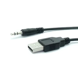 USB un maschio ad Audio 3.5mm e aprire Splitter A forma di Y ad alta velocità cavo dati A 5 fili aprire cavo A estremità nude 2 in 1