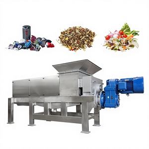 Presse à vis unique Machine à jus de déchets de cuisine et de germes de maïs Machine de traitement des déchets de fruits et légumes - Product Image 1