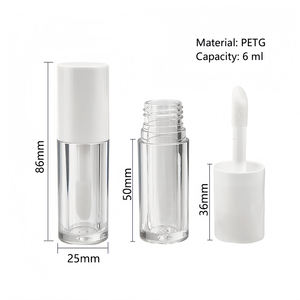 Botella de Plástico Cosmética MLM con Logotipo Personalizado, 6 ml, Transparente, con Tapa de Rosca Impresa con UV, Tubos Vacíos para Lápiz Labial y Brillo Labial - Product Image 4