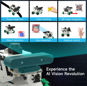 Yahboom RDK X5 X3 AI <span class=keywords><strong>Vision</strong></span> Robot Voiture Mecanum Roues Ubuntu 20 04 ROS2 SLAM Navigation Profondeur Caméra LiDA Modules Électroniques Kits - Product Image 4