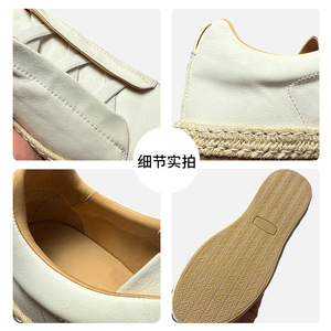Alpargatas de Cuero Vacuno Genuino para Hombre, Estilo Slip-On con Punta Redonda, Transpirables, para Todas las Temporadas - Product Image 4