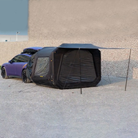 Tente gonflable légère à structure pneumatique pour l'extérieur, en tissu Oxford épaissi, imperméable, type capsule spatiale, pour camping, à fixer sur le hayon de SUV