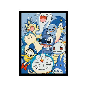 Peinture à l'huile à colorier par numéros, collection d'animaux de dessin animé, vente chaude 2023, peinture décorative, peinture DIY - Product Image 2