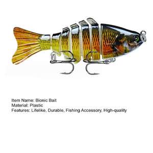 Señuelo de Pesca Segmentado Multiarticulado de Hundimiento Lento para Agua Dulce y Salada, Kit de Señuelos de Natación al por Mayor - Product Image 3