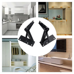 ABFI 1 Pair Iron Foldable Lifting Bracket Kitchen Cabinet Sofa <b>Hinge</b> Lifter Furniture Storage Support <b>Hinges</b> <b>Spring</b> Standing - Product Image 3