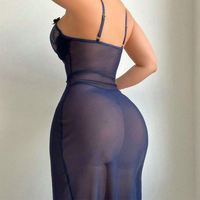 Soldes Flash : Longue Robe de Nuit Luxe en Dentelle, Lingerie Sexy pour Femme, Chemise de Nuit Érotique, Nuisette Sexy et Tendance pour Dames