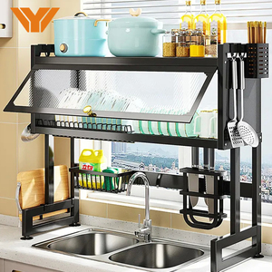 Shelf Rack Stainless Steel Pot Lid Accessories Racks Cabinet Multilayer Organizer Storage Shelves For Kitchen Pots