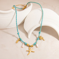 Collar de Acero Inoxidable con Colgante de Cuerda de la Serie Océano, de Moda y Gran Venta 2026, Collar Colorido de Acero Inoxidable