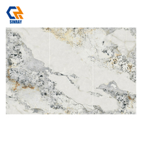 Carreaux de porcelaine grand format 900x1800mm en pierre frittée, antidérapants, antibactériens, modernes, pour murs intérieurs de chambres, hôtels et appartements