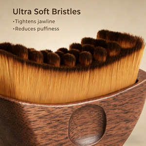 Brosse <span class=keywords><strong>de</strong></span> massage douce pour le visage avec logo personnalisé, en bois <span class=keywords><strong>de</strong></span> pêche rouge, pour drainage lymphatique, brosse ovale pour usage quotidien, brosse <span class=keywords><strong>de</strong></span> drainage lymphatique, brosse <span class=keywords><strong>de</strong></span> maquillage - Product Image 5
