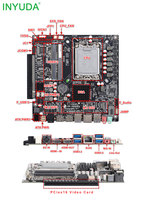 Placa Base H610 IG ITX LGA1700 para Computadora Industrial, 2 Ranuras DDR5, Soporte de Almacenamiento Dual, Compatible con CPU Intel de 12ª, 13ª y 14ª Generación