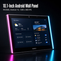 Q101S Layar Sentuh PoE 10.1 Inci Android 15 RK3566 1280*800 IPS Tablet PC Dinding WiFi 6 RS232 RS485