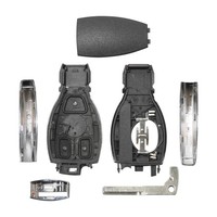 Coque de clé intelligente à 3 boutons pour Mercedes Benz, compatible avec la clé VVDI BE, 5 pièces