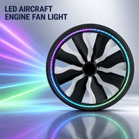Ventilateur LED RGBW 80cm 1m DMX512 5CH 19CH 272CH pour éclairage de fond de scène, mariage, concert, divertissement
