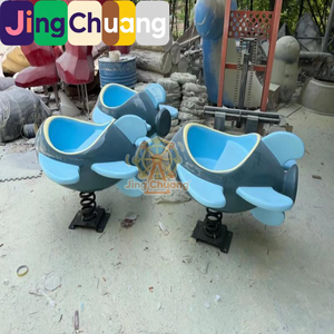 Cheval à Bascule Extérieur en FRP pour Enfants, Modèle Hokey Pokey, Équipement de Loisirs de Maternelle à Ressort - Product Image 6