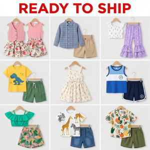 Children's Clothing Sets Summer Outfits Unisex Mixed Size Floral Animal Print Tops Shorts Dresses Ready Ship - Product Image 1