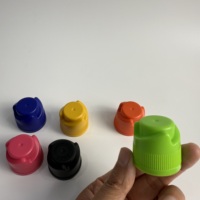 Capuchon en plastique à visser personnalisé avec logo imprimé, vert, orange, bleu, violet, café, matcha, avec joint pour poudre