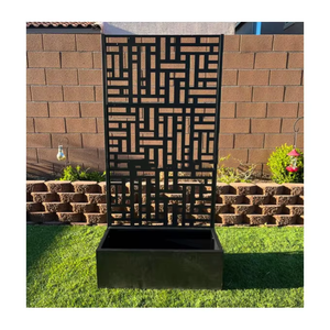 Paneles Decorativos Metálicos Resistentes a la Intemperie, Estilo Art Deco, para Jardín y Divisores de Espacios Interiores/Exteriores, Personalizables - Product Image 1