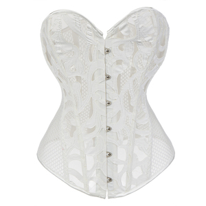 Bustier Corset Sexy Waist Trainer Lace Mesh Corset Steampunk Women Gothic Clothing Lingerie Modeling Strap Slimming <strong>Underbust</strong> - Product Image 4