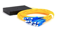 Splitter PLC ABS Box 1*32 1*64 1*8 Splitter PLC avec connecteur SC/UPC 2.0mm/3.0mm G657A1 pour fibre optique