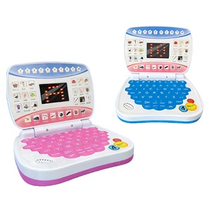 Jouets éducatifs à écran LED rose, machine d'apprentissage intelligente en anglais, ordinateur portable pour enfants, jouet pour enfants - Product Image 1