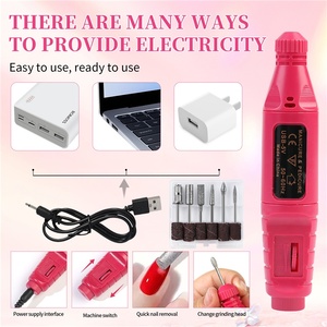 Nouveau kit de manucure avec perceuse électrique portable UV LED colorée 62 pièces/ensemble et sécheuse pour gel <span class=keywords><strong>à</strong></span> <span class=keywords><strong>ongles</strong></span> - Product Image 5