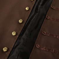 Jack Cosplay Sparrow médiéval Renaissance hommes Costume Pirate Cosplay veste Viking chevalier hommes médiéval Vintage Halloween