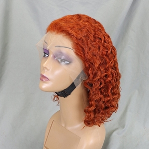 Perruque Bob à Ondulations Profondes, Densité 200%, <span class=keywords><strong>Cheveux</strong></span> Humains Brésiliens Vierges 13x4 pour Perruques Lace Front avec Nœuds Blanchis pour Femmes Noires - Product Image 5