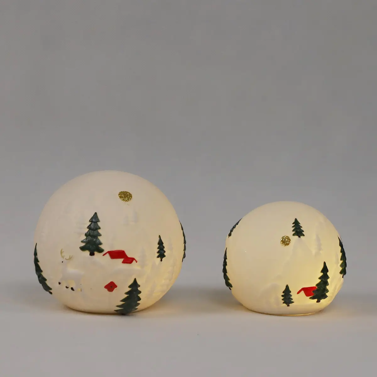 Wholesale DIY Ceramic Decorating Christmas Ball Ornaments Production For Home Hotel Party
