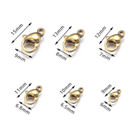 Vente en gros de fermoir mousqueton de 9mm en acier inoxydable, fermoirs de connexion pour collier, accessoires de bijoux pour hommes et femmes, porte-clés