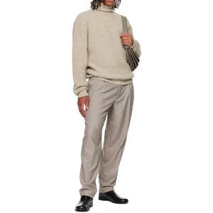 Suéter Personalizado con Logotipo para Hombre, Suéter Informal con Patrón Jacquard, Prenda de Punto, Cuello Alto, Holgado, de Gran Tamaño, para Invierno - Product Image 4