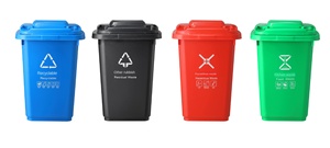 Bán Buôn Nhựa Ngoài Trời Tái Chế Thùng Rác Có Thể 13 Gallon 50L Với Bánh Xe Bền HDPE Chất Liệu Nắp Bao Gồm Cho Nhà Sân - Product Image 2