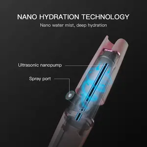 USB Wiederauf ladbare Hautpflege Gesichts feuchtigkeit Verbessern Sie fettige Haut Nano Mist Sprayer Mini tragbare Cool Face Dampfer 5ml Nano Sprayer