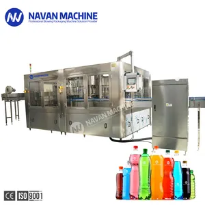 Usine automatique 3 dans 1 machine de capsulage remplissante de lavage de boissons carbonatées mono-bloc