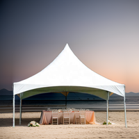 Tente de réception automatique quatre saisons HOMG JINFUN 6mx6m (20ftx20ft) en PVC imperméable de haute qualité avec câbles transversaux de 3000mm+