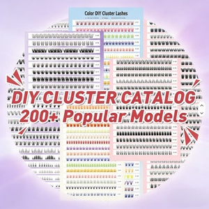 ชุดต่อขนตาแบบกลุ่ม DIY ปรับแต่งได้ตามต้องการ ขายส่ง แบรนด์ส่วนตัว ขนตาแบบ C D Curl ตัดสำเร็จ ชุดต่อขนตา DIY - Product Image 3