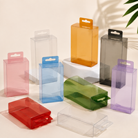 Boîte d'emballage en plastique PET transparente personnalisée, emballage cadeau pliable transparent avec logo OEM