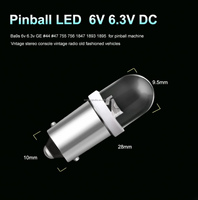 Ampoule LED T3-1/4 # 44 # 47 # 313 # 755 # Ampoule LED T10 pour voiture 757 6V 12V 24V 28V 110-130V 220-240V, ampoule LED T10 pour console de jeu